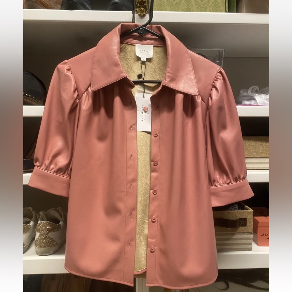Sundays Gael Shirt Dusty Rose Size Small